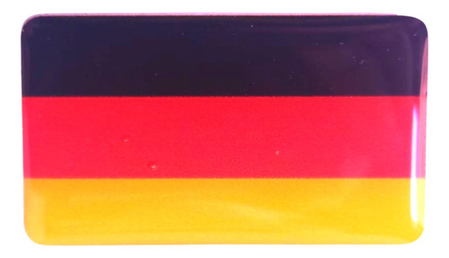 Stikers, Adhesivo Bandera Alemania 3d Resina Dome