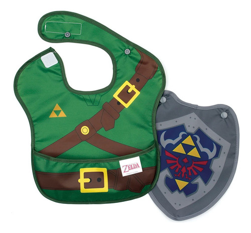 Bumkins Superbib, Babero Para Bebé, Con Capa De Tela Imperme