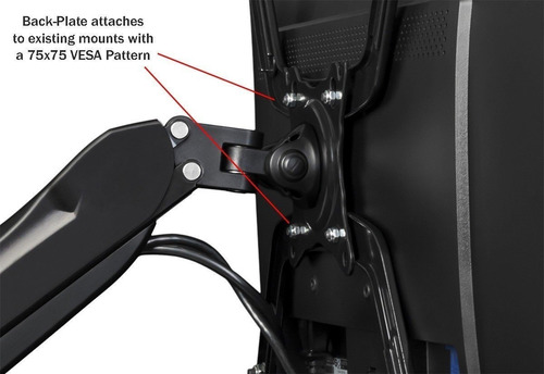 Imagen 5 de 6 de Adaptador Para Monitores No Vesa Nb North Bayou Fp1 Seguro