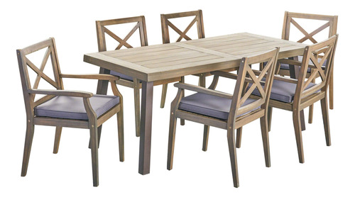 Christopher Knight Home Justin Outdoor - Juego De Comedor D.