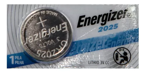 Pila Boton Energizer 2025 Litio Blister 6 Unidades 3v