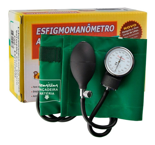 Aparelho De Pressão Manual Esfigmomanômetro Premium