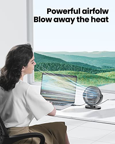 Ventilador De Escritorio Usb Gaiatop, Potente Ventilador Por