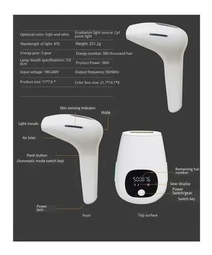 Depiladora Laser Recargable - Unidad a $209900