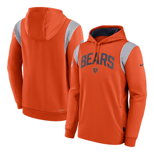 Nfl Chicago Bears Hoodie Sudadera Sideline  Md35 Osos