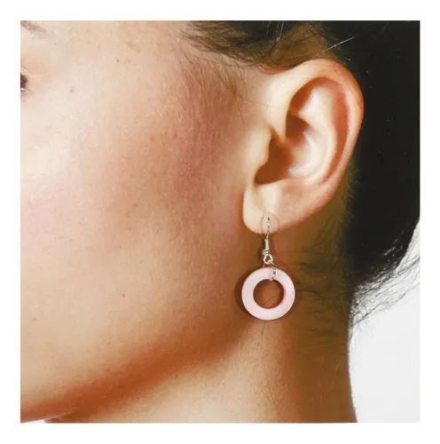 Primeros Aretes De Aro De Color Rosa Pálido Y Rubor En