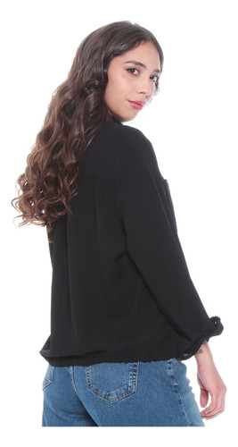 Blusa Wados Con Cintura Ajustable Y Bolsillos