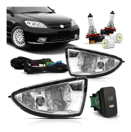 Kit Caminero Faros Honda Civic 2004 A 2006