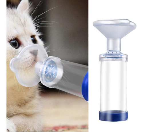 Inalador De Câmara De Aerossol Para Gatos/cães Espaçador De