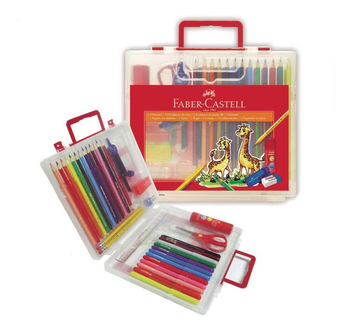 Imagen 2 de 4 de Set Kit Valija Escolar Faber-castell X 33