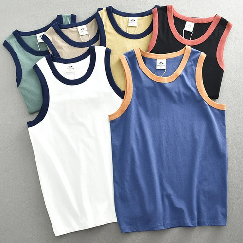 Chaleco Fino De Verano Con Camiseta Sin Mangas De Algodón Pu