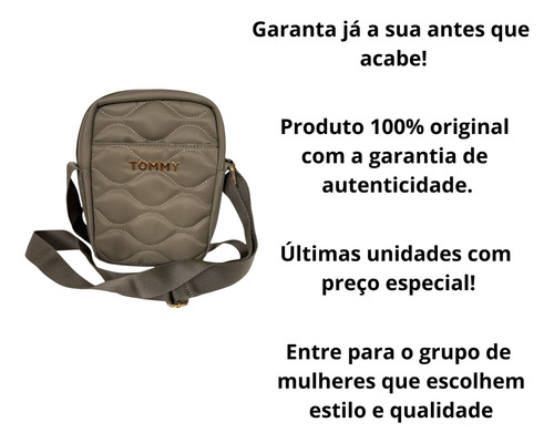 Mini Bolsa Transversal Bag Tommy Hilfiger Verde 100%original Verde Lisa Ouro Verde