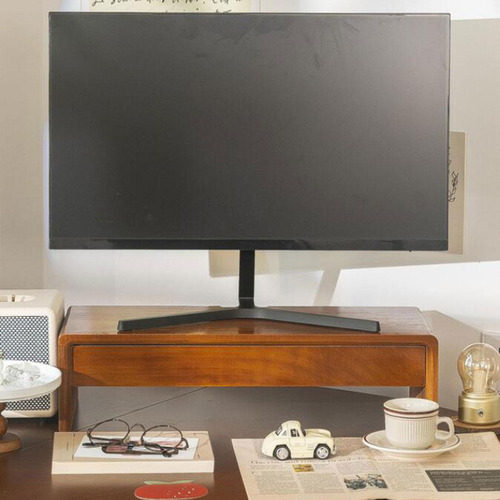 Monitores Suporte Riser Portátil Rack De Madeira Mesa