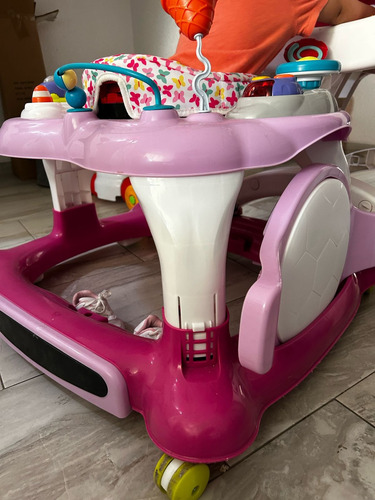 Remato Andadera Mecedora Multiactivity Prinsel 3 En 1 Rosa (Usado)