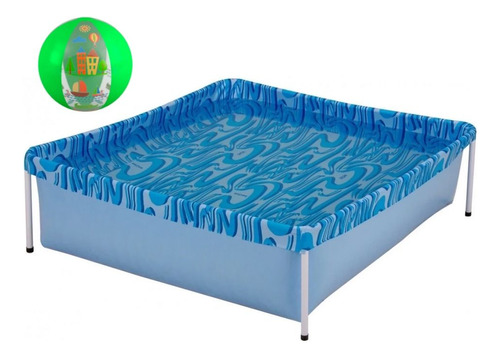 Kit Piscina De Armação Infantil 400 Litros + Bola Inflável