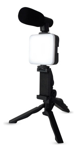 Estabilizador Celular Soporte Luz Led Micrófono Control Bt