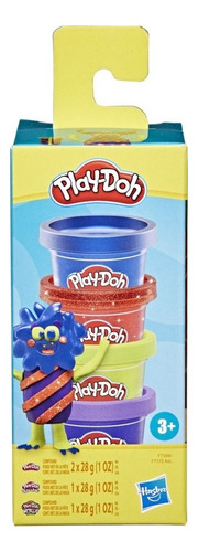Play-doh Monster Mini-pack De 4 Colores Color Azul