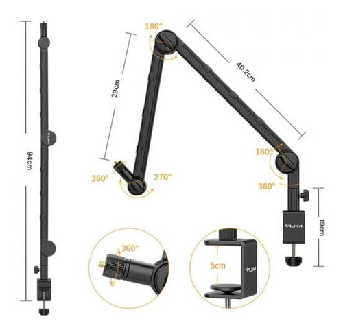 Soporte Multifuncional Para Escritorio Ls25 Vijim Ulanzi