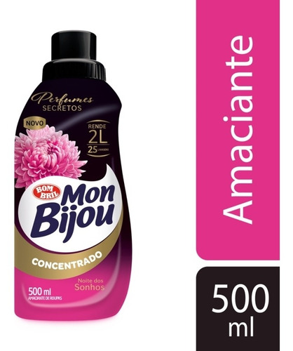 Imagem 1 de 1 de Amaciante Mon Bijou Concentrado Noite Sonhos 500ml