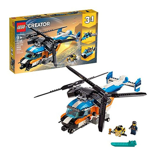 Lego Creator 3en 1 Helicóptero Doble Rotor 31096 Kit