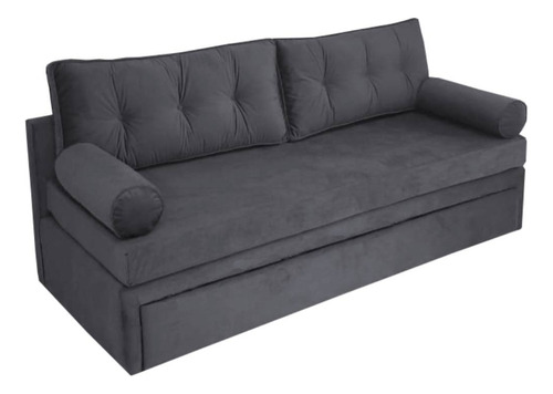 Divan Cama + Colchon Sillon 3 Cuerpos Premium + Cilindros