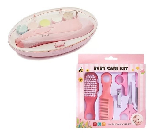 Kit Higiene + Lima Electrica Bebe Niño Niña Manicure Cuidado