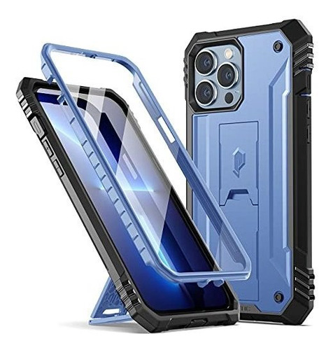 Funda Completa Color Azul Metal Para Apple iPhone 13 Pro Max
