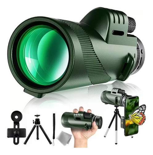 Potente Monocular 80x100 Plegable De Largo Alcance