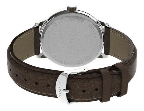 Reloj Timex Easy Reader Bold Modelo: Tw2v21300 Color de la correa Café Color del fondo Crema