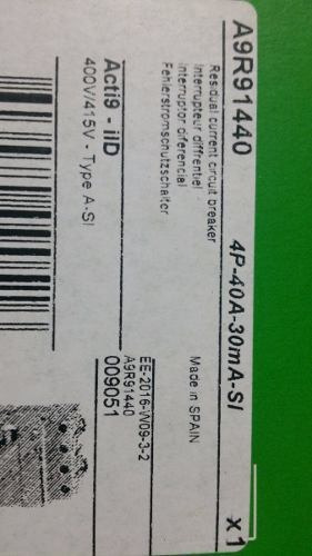 Imagen 2 de 2 de Interruptor diferencial Schneider Acti 9 A9R91440