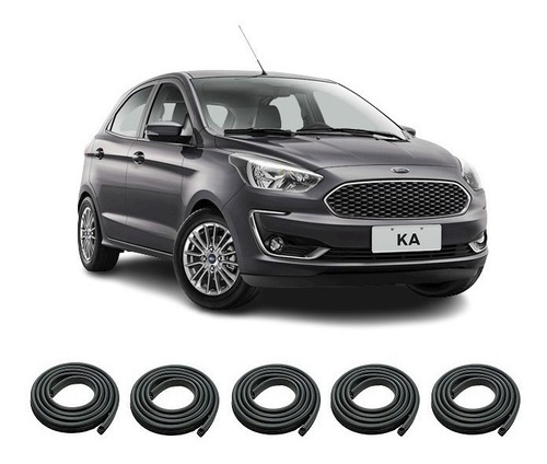 Ford Ka 5p 2016/22 Burletes Puertas Delanteras Traseras Baul