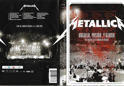 Metallica Dvd Orgullo, Pasión, Y Gloria Dvd Original