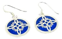 Comprar Aros Nudo De Brujas Plata Ley 950 Y Lapislázuli Aa22