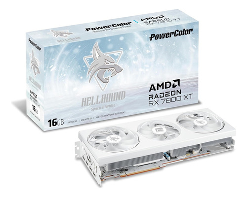 Tarjeta Video Powercolor Hellhound Spectral White 7800xt 16g