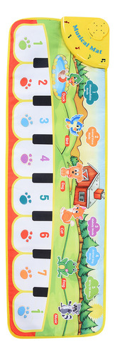 90*27cm Tapete De Gateo Con Piano Musical Para Bebés/niños
