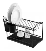Comprar Escurridor Escurre Platos Vasos Acero Inox 10años Color Negro