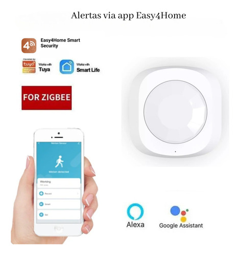 Sensor De Presença Movimento Zigbee 3.0 Wifi Tuya Alexa