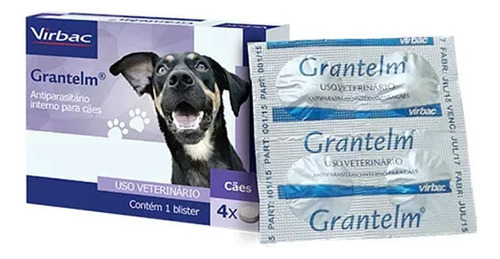 Antiparasitário Virbac Grantelm Para Cães - 48 Comprimidos