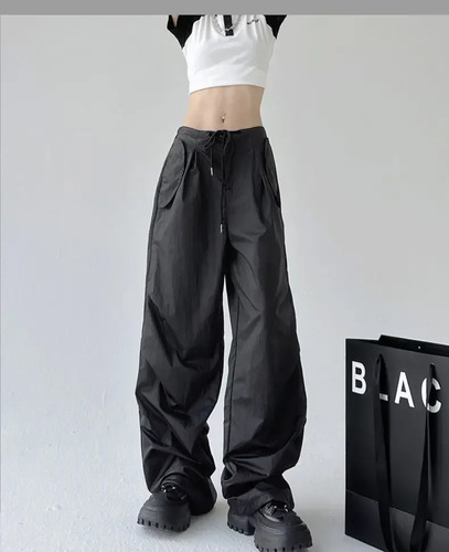 Pantalones Casuales De Verano De Pierna Ancha Para Mujer, Es