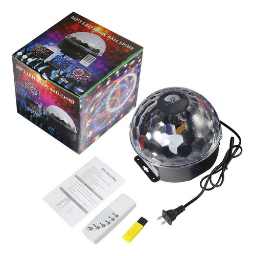 Luces Para Fiesta Multi Disco Bluetoot Led Bola Psicodélica