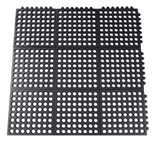 Rubber Floor Mats Anti Fatigue Kitchen Mats 9 Pack 11.8...