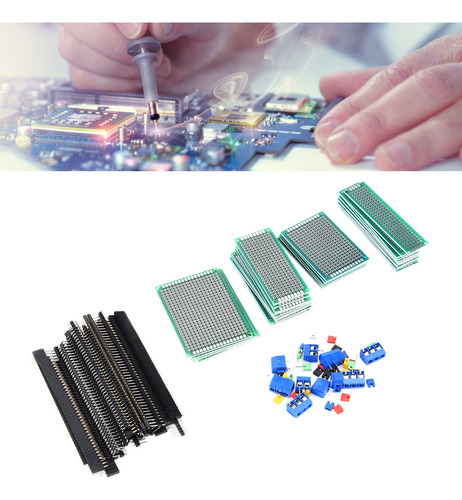 Kit De Placas De Circuito De Doble Cara, 100 Piezas, Pcb Uni