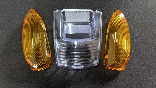 Acrílicos Farol Trasero Gilera Smash 110 Cristal Y Naranja