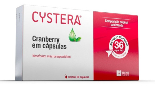Cystera Cranberry C/ 30 Cápsulas
