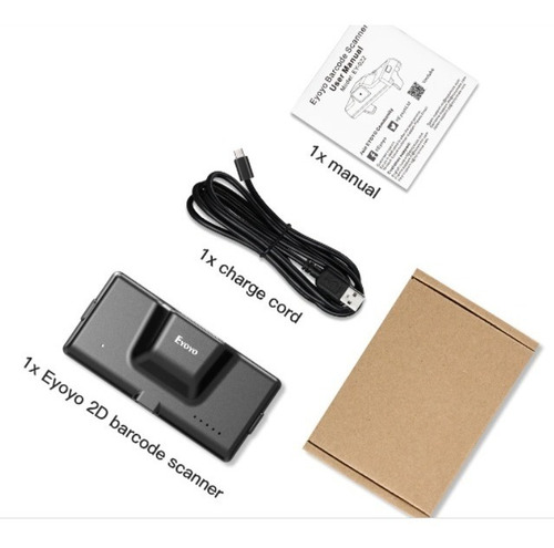 Imagem 2 de 10 de Scanner Portátil 1d2d Leitor Código Acopla A Celular Ey-022
