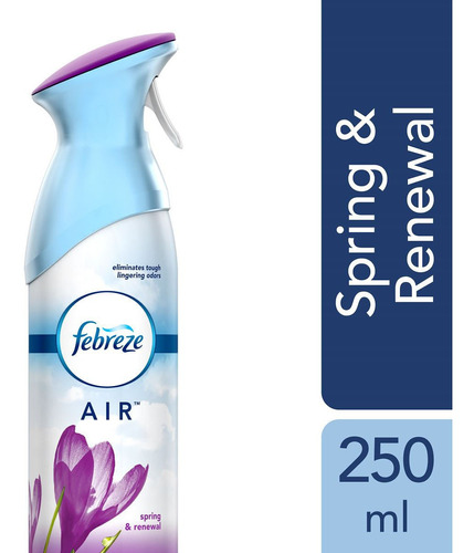 Aromatizante En Aerosol Febreze Air Spring And Renewal 250g