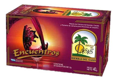 Imagen 1 de 1 de Té Encuentros (naranja-pim. Jamaica-canela) Hierbas D Oasis