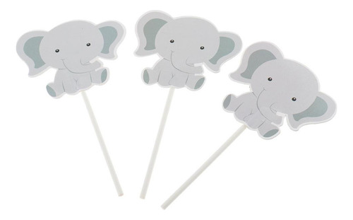 Topper De Cupcake De Macaco Elefante Como Descrito