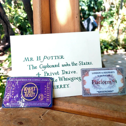 Imagen 2 de 3 de Carta Hogwarts + Tickets - Harry Potter