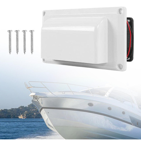 Li Ventilador Lateral For Autocaravana, 12 V, Color Blanco